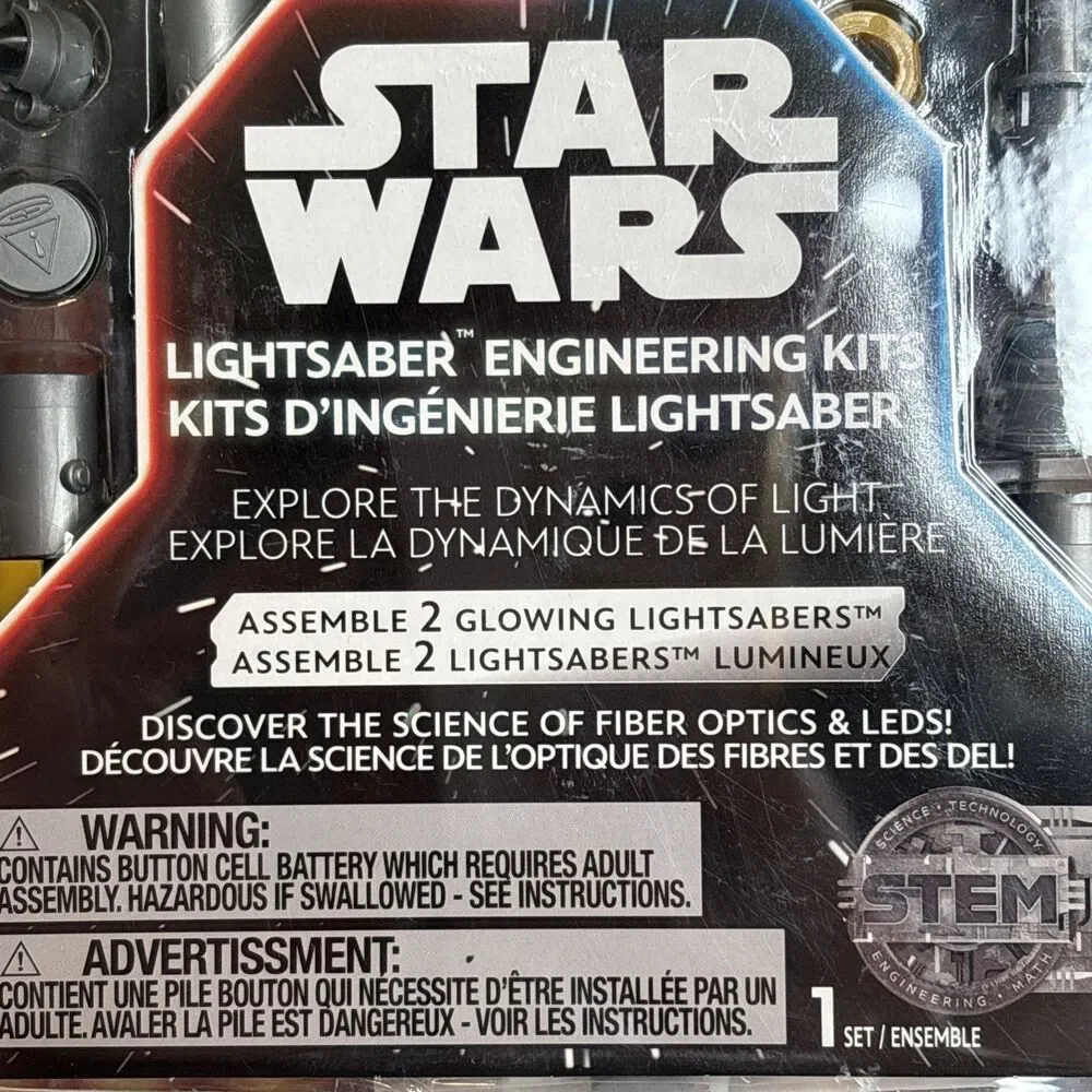 NIB Star Wars Lightsaber Engineering Kit by Disney-Dual Lightsabers With Poster!